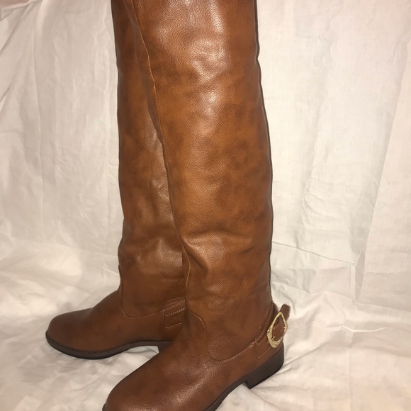 Bamboo over the knee flat boots fall winter - Picture 6 of 8